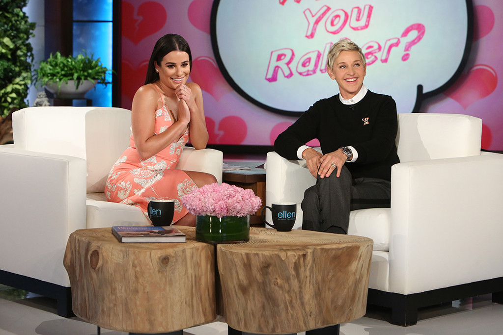 Lea Michele, The Ellen DeGeneres Show Lea Michele, The Ellen DeGeneres Show